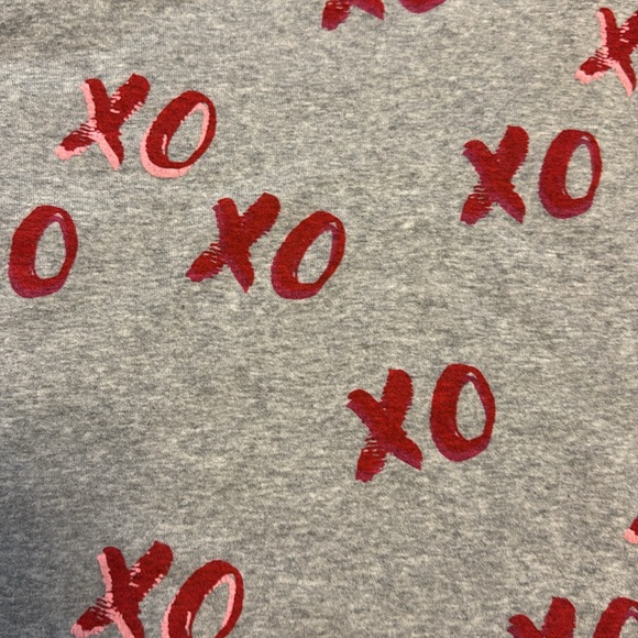 XO Family Matching Valentines Pajamas in Gray and Red! Worn one time! - Picture 2 of 7